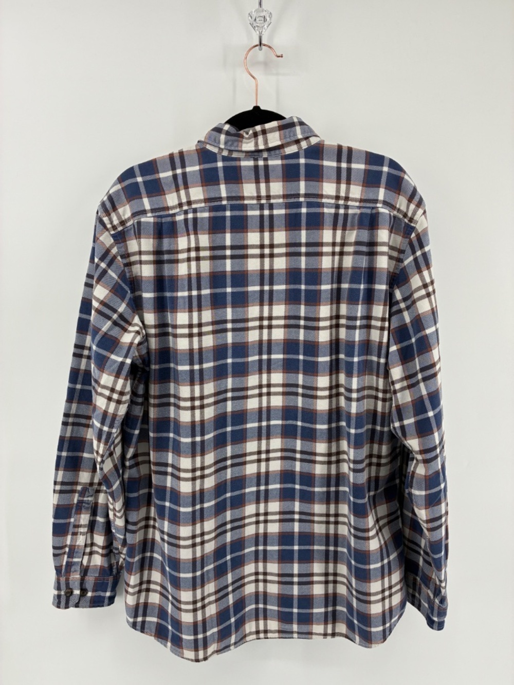 Eddie Bauer Men’s Plaid TALL Shirt - Picture 5 of 7